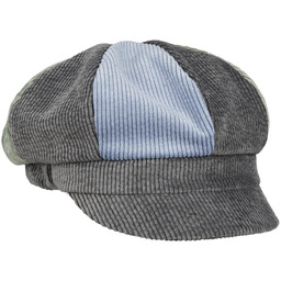 Czapka Kaszkiet Thick Cord Multicolour by Lierys, szary,