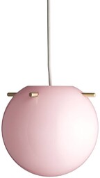 FRANDSEN Lampa wisząca szklana Koi, możliwość ściemniania, fioletowy