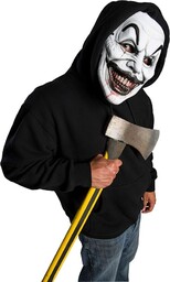Bristol Novelty BM574 maska z klaunem terroru, męska,