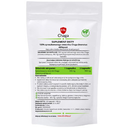 Chaga Błyskoporek 120kaps 200mg Ekstrakt Grzyb Immuno Odporność