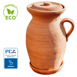 Dzbanek gliniany na wodę 4 L |Naturalny filtr