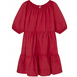 Sukienka dziewczęca Pepe Jeans Soraya, czerwona, r. 164