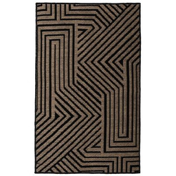 Dywan tkany Velesa 120 x 160 cm czarno-beżowy