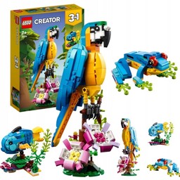 KLOCKI LEGO CREATOR 31136 3W1 EGZOTYCZNA PAPUGA RYBKA