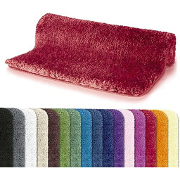 Spirella Highland czerwony dywanik łazienkowy, poliester, niebieski