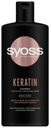 Schwarzkopf Syoss Keratin Szampon wygładzający do włosów łamliwych