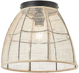 Brilliant Sypialniana lampa sufitowa Tanah 99483/76 boho czarny
