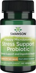 Swanson Happy Microbiom Stress Support Probiotic, 60 kapsułek