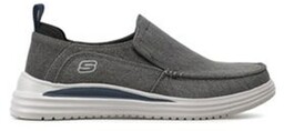 Skechers Sneakersy Evers 204472/CHAR Szary