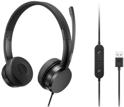 Lenovo Analogowy zestaw słuchawkowy USB-A Wired Stereo On-Ear