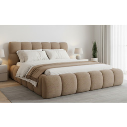 Łóżko tapicerowane Novia Soft tkanina boucle
