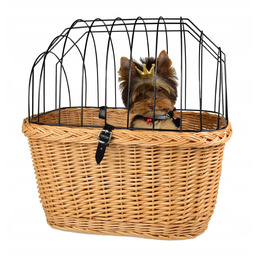 Wiklinowy Kosz na Rower Koszyk dla Psa Kota