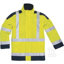 EASYVIEW kurtka ocieplana - żółty fluo-granatowy L