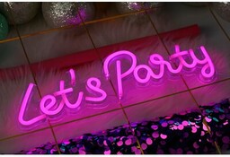 Neon FOREVER TF1 Plexi LED Let''s Party USB