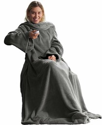 CelinaTex koc telewizyjny z rękawami i kieszenią