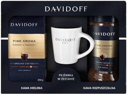 Zestaw Davidoff Fine Aroma (250g+100g+kubek)