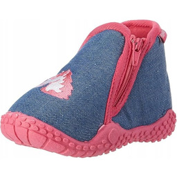 PLAYSHOES KAPCIE NIEBIESKIE NA ZAMEK Z JEDNOROŻCAMI 24-25