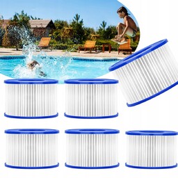 6 x Filtr do Basenu Jacuzzi Spa Wkłady