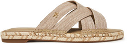 Espadryle Tommy Hilfiger Chambray Espadrille Mule FW0FW08501 Beżowy