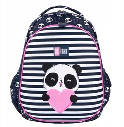 Tornister ergonomiczny Love Panda sztywny kasetono