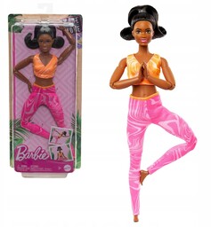 Barbie Lalka Made To Move Joginka Czarne Włosy
