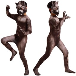 Strój Wilkołaka Wilk Wyjec Wilczek Przebranie Kostium Halloween