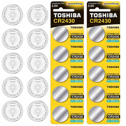 10x Bateria Litowa TOSHIBA Zegarkowa DL CR 2430