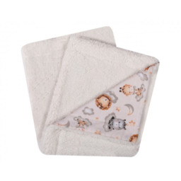 UVIE Kocyk Teddy Safari na chmurach 87x77 cm