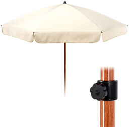 Parasol ogrodowy kremowy regulowany 200 cm