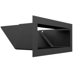 Kratka Luft 90x200mm Kominkowa Czarna Wentylacyjna