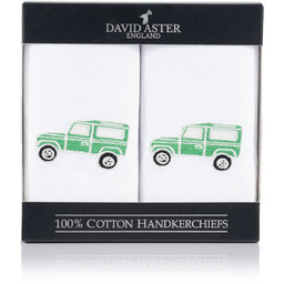 Chusteczki męskie haftowane Samochód Terenowy HR-40