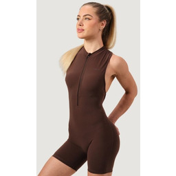 GymBeam Damski kombinezon Zip-Up NEO Mocha