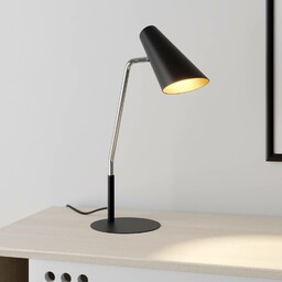 Lucande Wibke lampa stołowa w kolorze czarnym