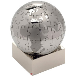 eBuyGB przycisk do listów/ozdoba biurka, design globusa, pudełko
