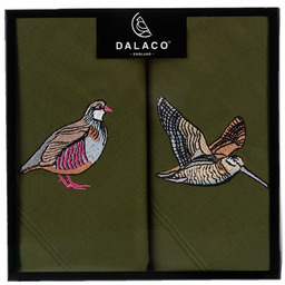 Zielone chusteczki haftowane dla Myśliwego HR-41