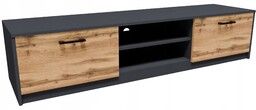 Szafka stolik Rtv 2DC 160cm Grafit-wotan komoda antracyt