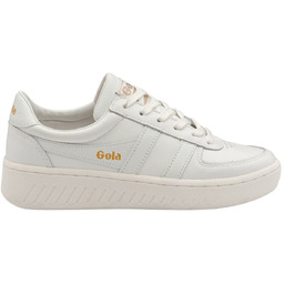 Gola Classics Women''s Grandslam Leather Trainers White/White/White CLA567WW