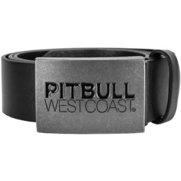 SKÓRZANY pasek PIT BULL TNT czarny-100 cm.