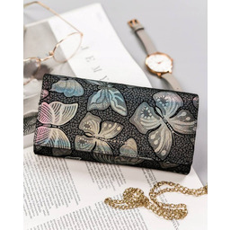 Portfel skórzany Peterson szary PTN 42100-ONBF