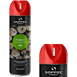 SOPPEC Farba spray czerwona do znakowania drzew Fluo