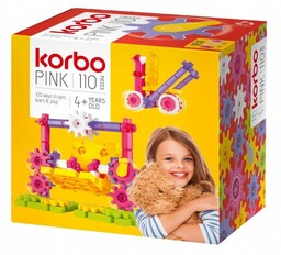 Korbo, klocki konstrukcyjne Pink