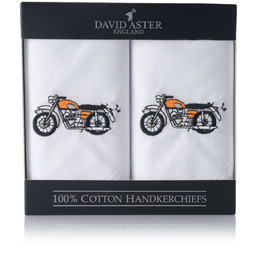 Chusteczki męskie haftowane dla motocyklisty HR-46