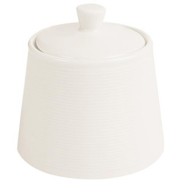 CUKIERNICA Z POKRYWKĄ LINE 220 ml PORCELANA KREMOWA