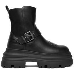 Botki Buffalo Dione Biker Boot Mid 1270127 Czarny