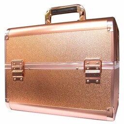 Kuferek kosmetyczny L rozkładany jednoczęściowy total rose golden