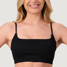 GymBeam Bezszwowy biustonosz sportowy NEO Black