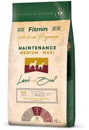 FITMIN Medium Maxi Maintenance Lamb&Beef 12kg