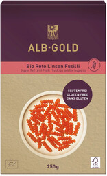 ALB-GOLD Makaron z Soczewicy Czerwonej Bezglutenowy 250g