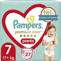PAMPERS Pieluchomajtki Premium Care Pants 7 (27 szt.)