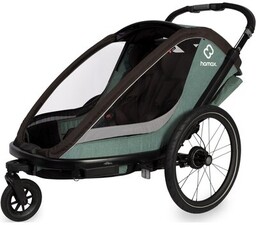 HAMAX Przyczepka rowerowa Cocoon One Zielono-czarny